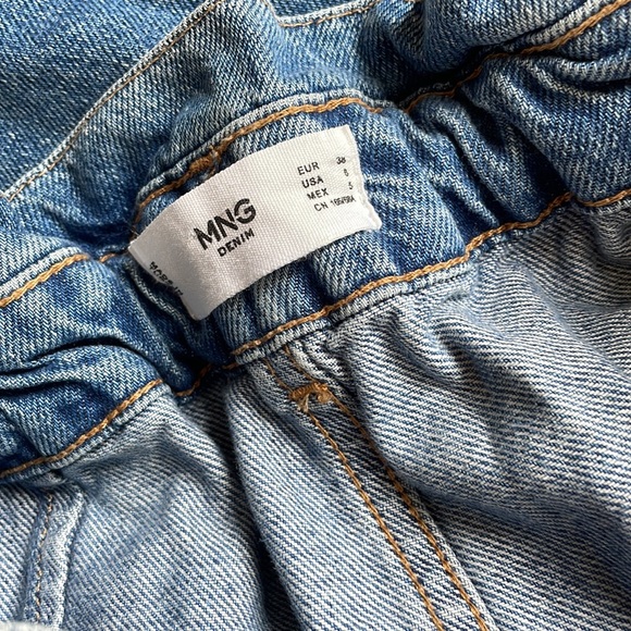 Mango Paperbag Waist Denim Jeans - Picture 3 of 5